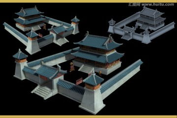 建筑設(shè)計(jì)模板與模型設(shè)計(jì) 武碑風(fēng)格下的效果圖素材資源指南